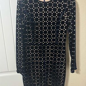 Beautiful navy/gold elegant dress. Never worn.